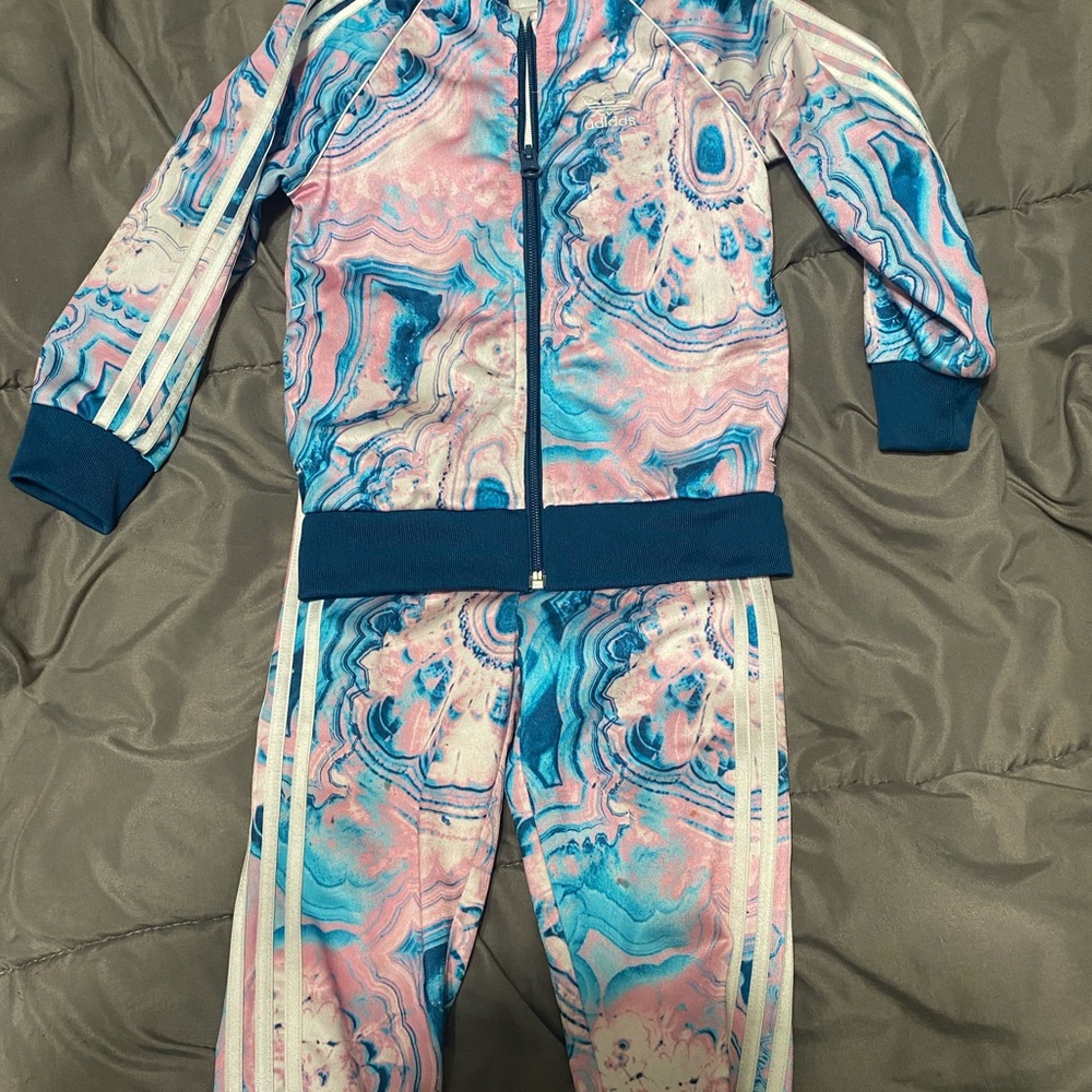 Little girl Adidas matching set